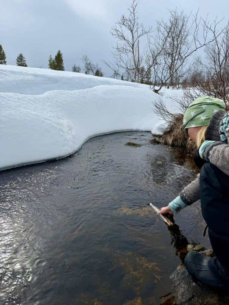 fetching water straight from the stream